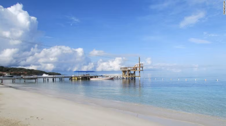 Bãi biển Vịnh Tây, Honduras.