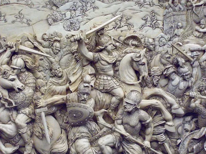 Alexander Đại đế phát hiện Bucephalus sợ cái bóng của chính mình nên không ai có thể cưỡi được nó. Do vậy, Alexander đã hướng con ngựa về phía mặt trời để nó không còn bị hoảng sợ.