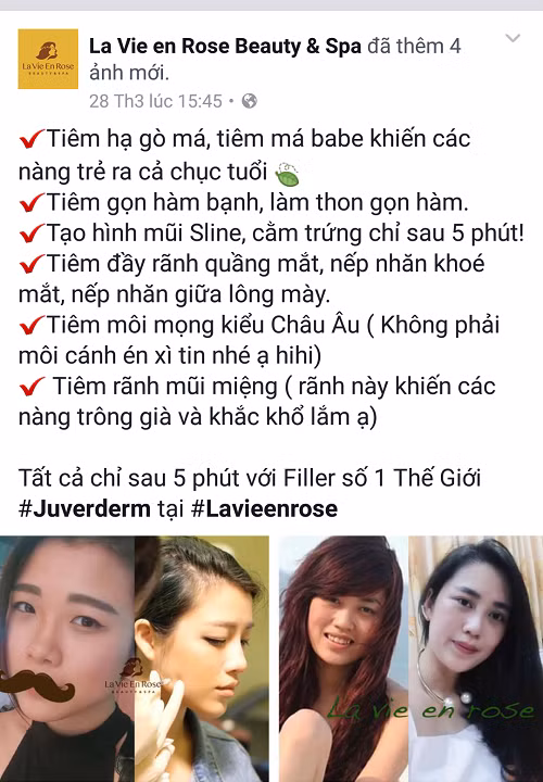 Thẩm mỹ La vie en rose beauty & Spa “hành nghề" trái phép Tham my La vie en rose beauty & Spa “hanh nghe" trai phep