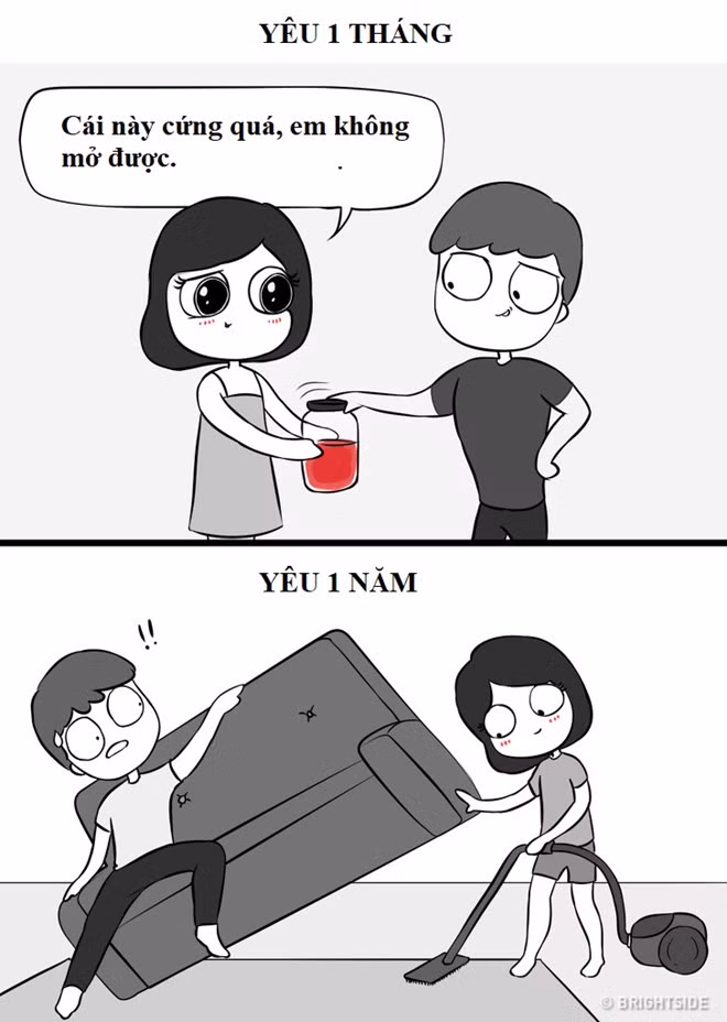 "Em thừa sức cân cả thế giới đấy, chỉ là em muốn để cho anh thể hiện sự galant thôi".