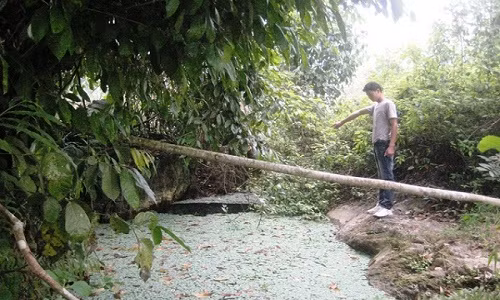 Hang nước mang nhiều câu chuyện kỳ lạ và huyền bí. Ảnh: báo Gia đình Xã hội Hang nước mang nhiều câu chuyện kỳ lạ và huyền bí. Ảnh: báo Gia đình Xã hội
