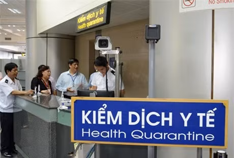 Khu vực kiểm dịch y tế tại sân bay để phòng ngừa dịch bệnh MERS-CoV nguy hiểm chết người lây lan vào Việt Nam.