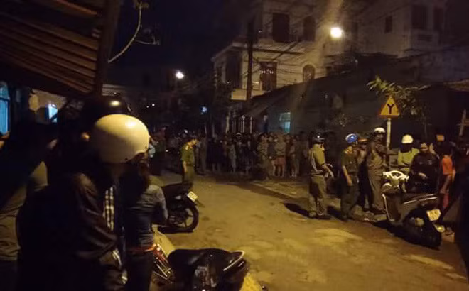 Hiện trường vụ án mạng.