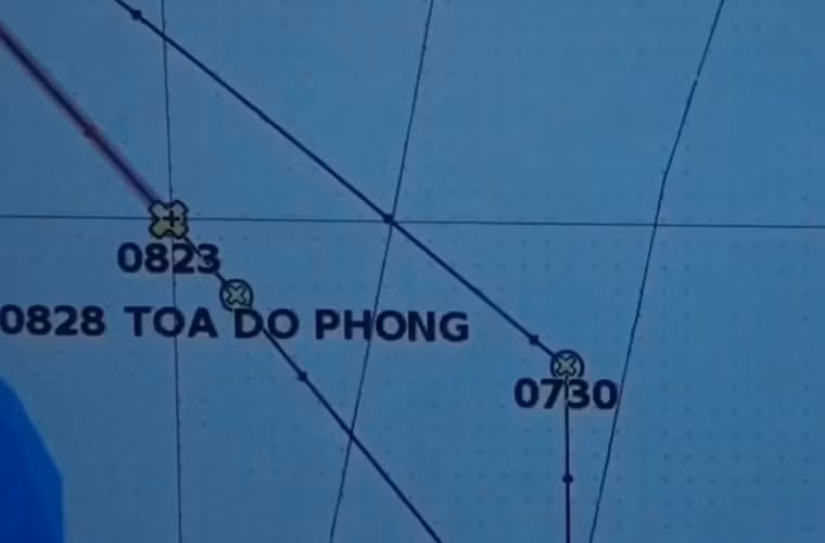 Trên màn hình radar. Nguồn ảnh: Kênh QPVN