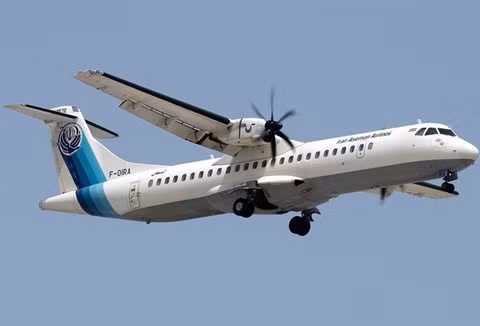 Máy bay ATR 72-500 của hãng hàng khôngkhông AsemanAseman. Ảnh: Tasnim News Agency.