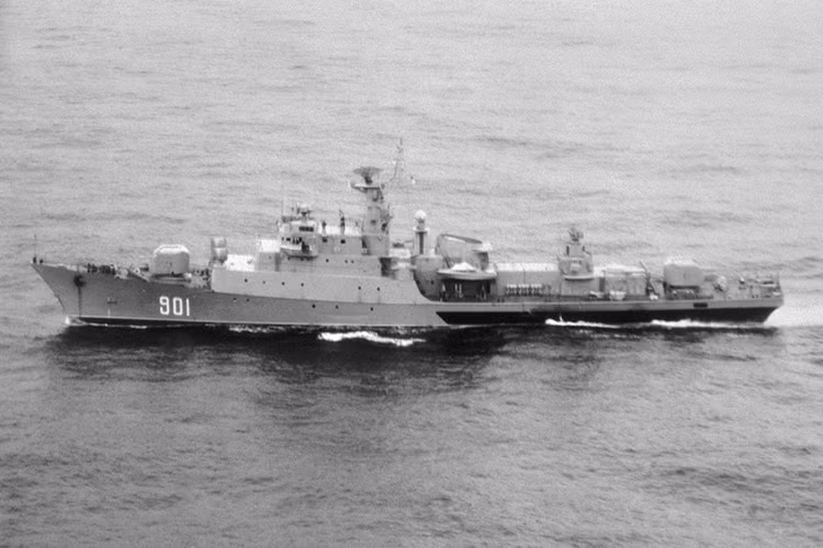 Đội tàu hộ vệ frigate có tới 113 chiếc đủ kích cỡ từ 1.000-4.000 tấn, chiếm số lượng lớn nhất là lớp tàu hộ vệ săn ngầm Petya (Liên Xô viện trợ cho Việt Nam 4 chiếc) - 31 chiếc và 32 chiếc 1135 Burevestnik (lượng giãn nước 3.200-4.000 tấn). Nguồn ảnh: Wikipedia