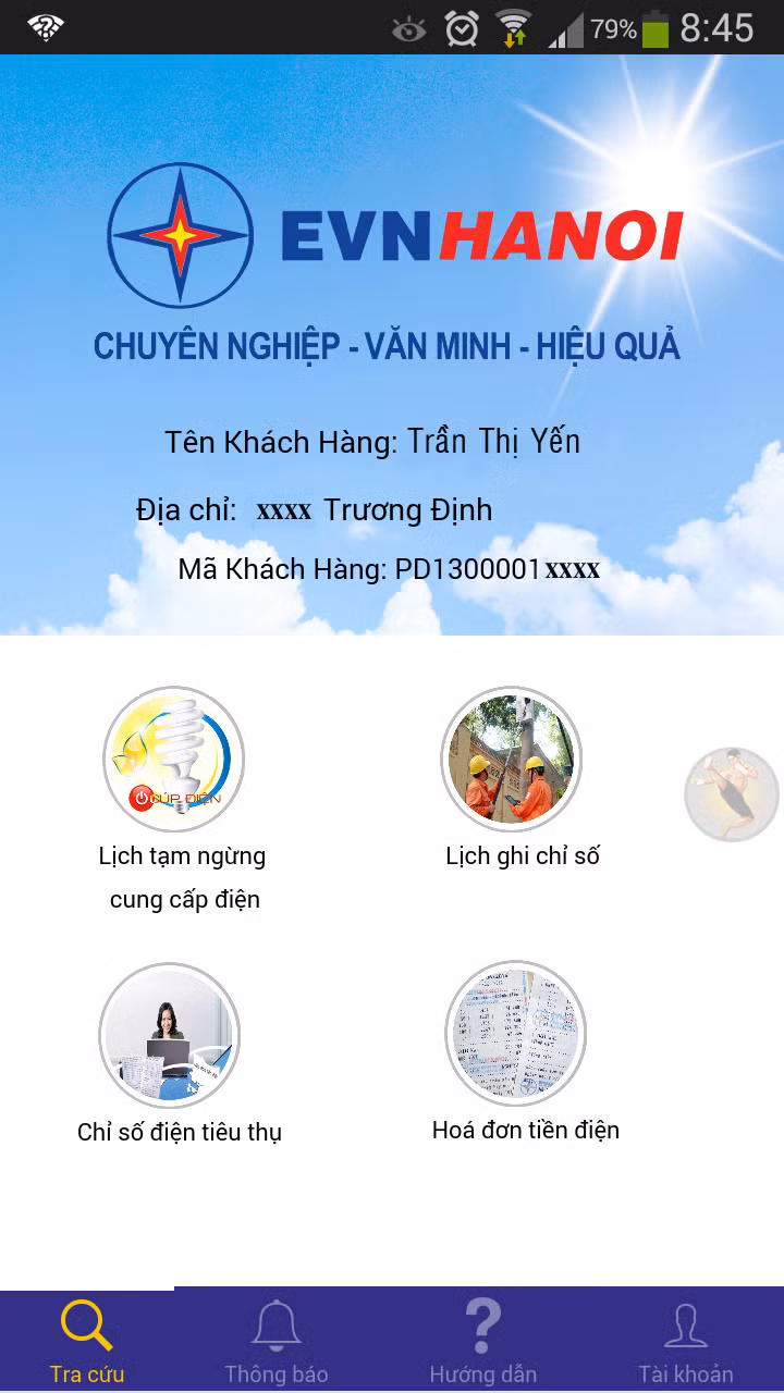 Co hay khong viec tien dien tang bat thuong?