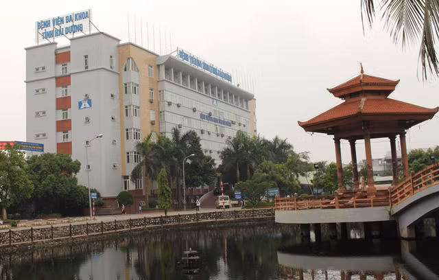 Bệnh viện Đa khoa tỉnh Hải Dương nơi anh Tuấn điều trị.
