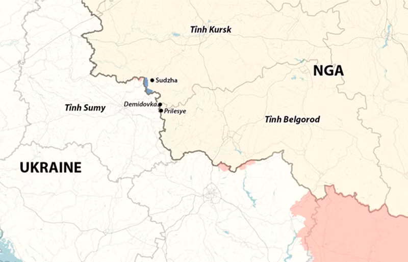 Vào thời điểm then chốt của các cuộc đàm phán hòa bình, Nga và Ukraine đã có những màn “vây Ngụy cứu Triệu” và “phản vây Ngụy cứu Triệu” đầy kịch tính quanh Kursk, Sumy và Belgorod, khiến tình hình khu vực tam giác này liên tục đảo chiều. Ảnh đồ họa: RYV