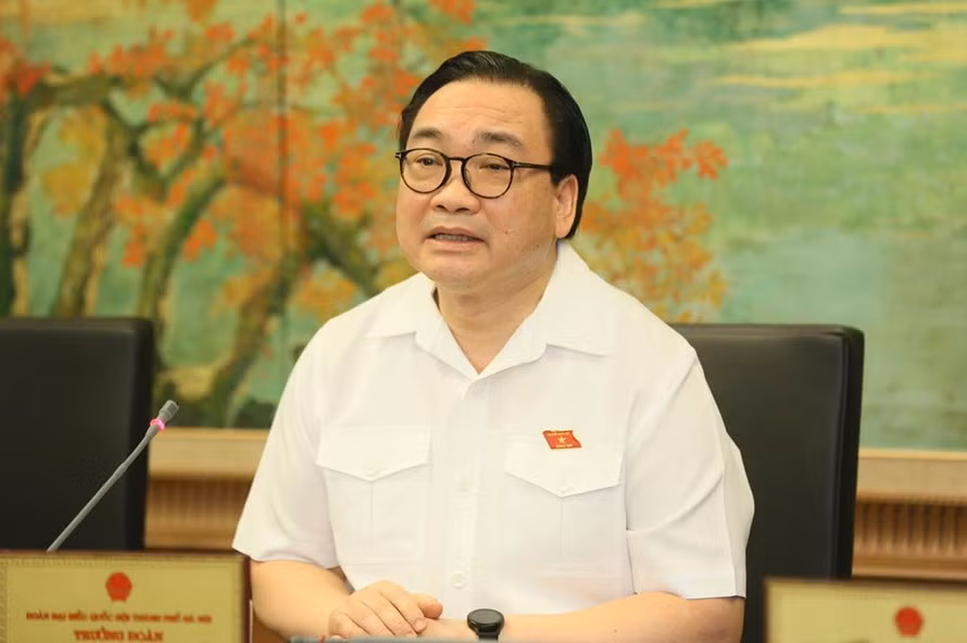 Ông Hoàng Trung Hải, nguyên Ủy viên Bộ Chính trị, nguyên Bí thư Thành ủy thành phố Hà Nội, nguyên Phó Trưởng Bộ phận Thường trực chuyên trách Tiểu ban Văn kiện Đại hội XIII của Đảng.