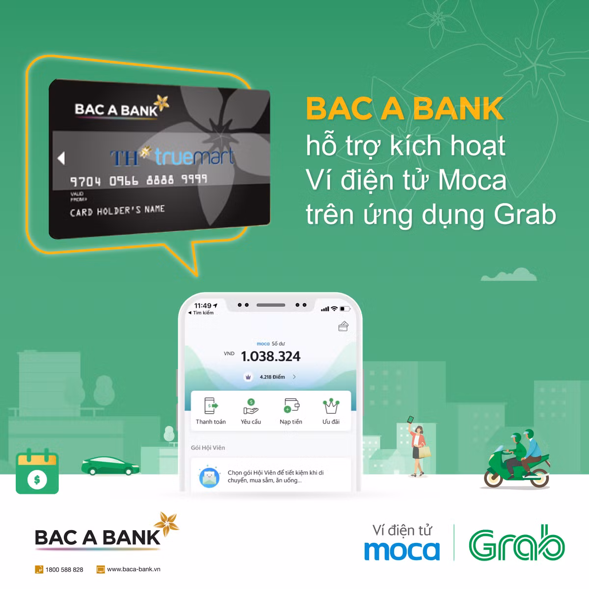 Bac A Bank - Grab: Trai nghiem moi cho khach hang