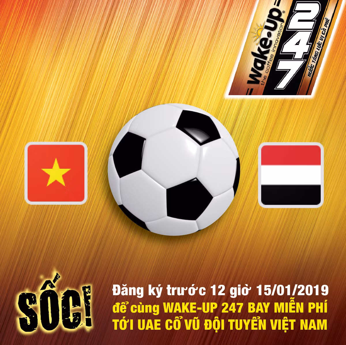 Dang ky mien phi truoc 12 gio 15/1, de cung Wake- Up 247 bay toi UAE co vu DT Viet Nam