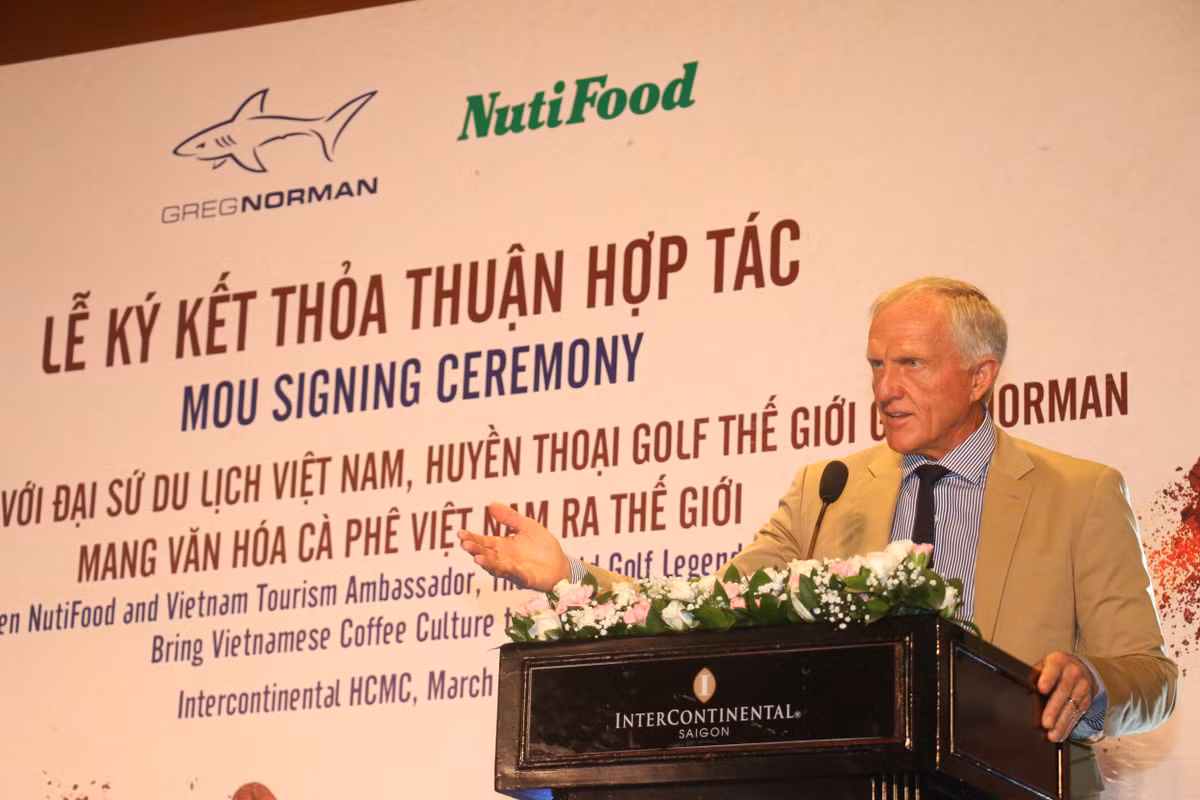 Nutifood hợp tác cùng huyền thoại golf Greg Norman mang văn hoá cafe Việt ra thế giới - Hình 3 Nutifood hop tac cung huyen thoai golf Greg Norman mang van hoa cafe Viet ra the gioi-Hinh-3