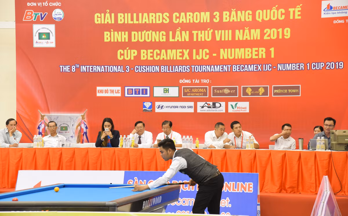 Nuoc tang luc Number 1 dong hanh cung giai Billiards Carom 3 bang quoc te