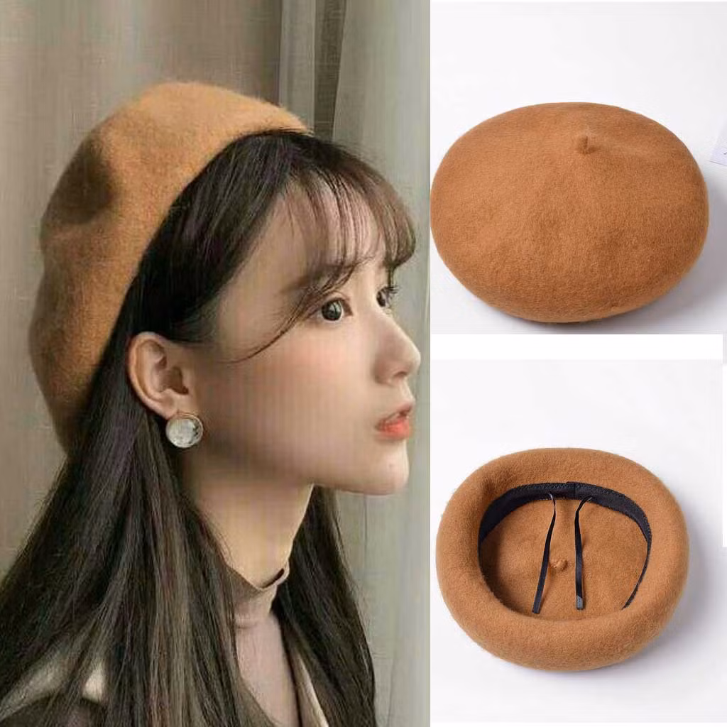Bên cạnh đó, bạn cũng rất dễ phối đồ với mũ nồi xinh xắn, đáng yêu này. Ảnh: amihouse.