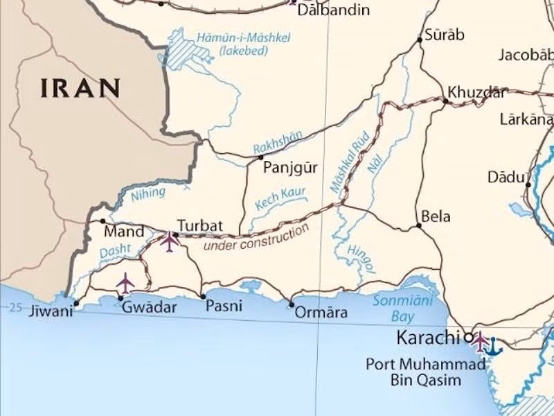 Cảng Jiwani nằm gần với cảng Gwadar và biên giới Iran. Ảnh: SOHU