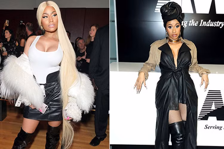 Sở hữu vóc dáng nóng bỏng, Cardi và Nicki đều theo đuổi gu thời trang gợi cảm. Ảnh: hollywoodlife