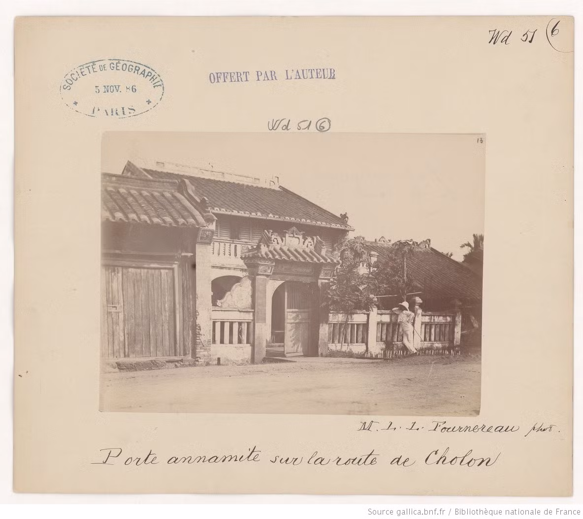 Một dinh thự ở Chợ Lớn. Ảnh: Gallica.bnf.fr.