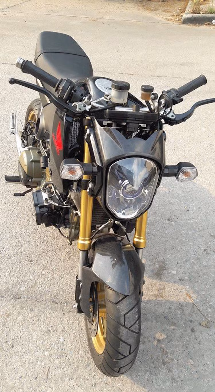 Theo chủ xe, chiếc "minibike MSX 1199R" này hiện vẫn còn đang trong giai đoạn hoàn thiện.