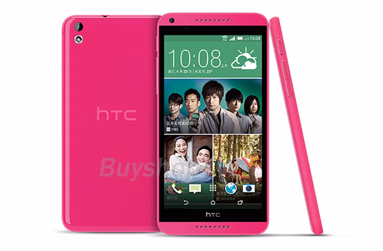  HTC Desire 816: Tuy không "khủng" như các mẫu trước nhưng vẫn có một phiên bản màu hồng được bán ra ở một số nước châu Á.
