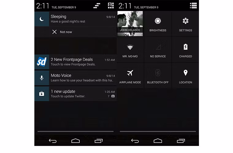  Giao diện Moto UI của Motorola