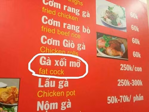 Một tấm biển hiệu khi nhìn thấy thôi du khách đã phải lăn lộn ra cười.
