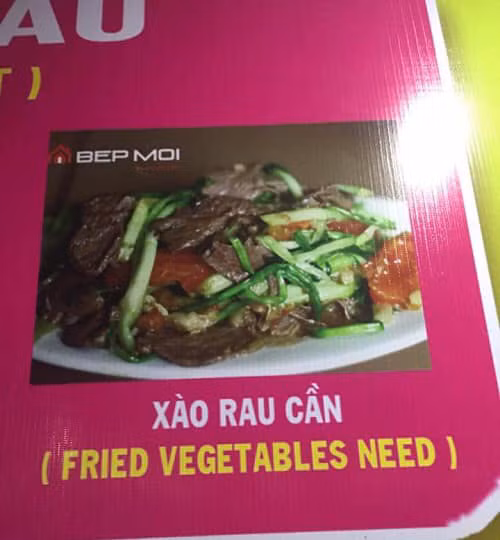 Need (cần thiết) chứ không dùng để chỉ rau cần. Ảnh: Tổng hợp
