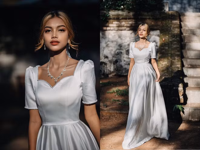 Nàng hot girl dân tộc sở hữu thân hình nóng bỏng, làn da nâu khỏe khoắn và gương mặt cuốn hút với những đường nét cực "Tây".