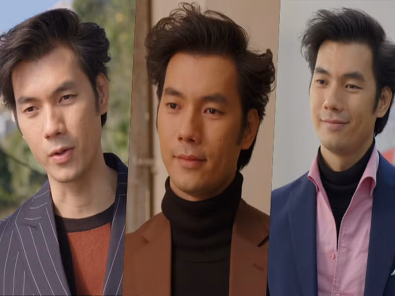 Nhan Phúc Vinh từ chối trả lời về nghi vấn được ưu ái ở VTV Awards 2023. Ảnh: VTV.