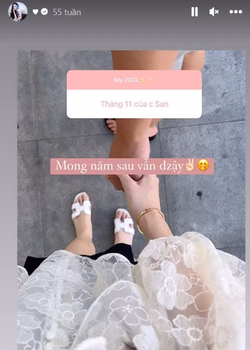 Nàng hậu mong được gắn bó cả đời với chồng. Ảnh: Instagram.