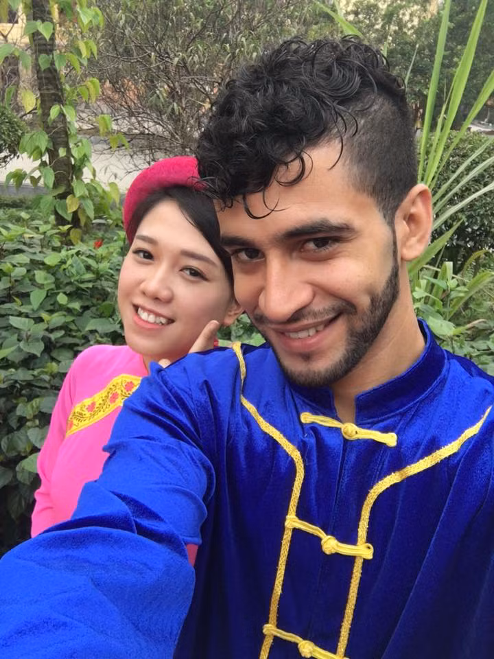 Chàng hot boy Palestine "phải lòng" con gái Việt - Hình 2 Chang hot boy Palestine