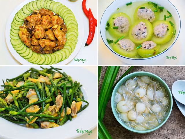 Món ăn nào cũng ngon miệng, đẹp mắt.