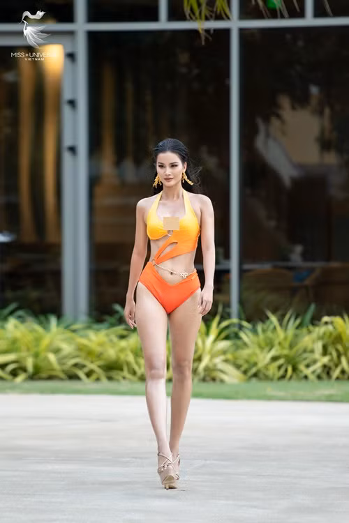 Hương Ly cao 1m76, sở hữu số đo ba vòng 82-60-92 cm. Ảnh: Miss Universe Vietnam.