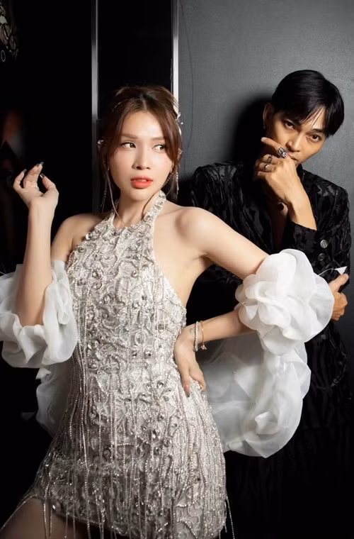 Nam diễn viên vẫn giữ mối quan hệ tốt đẹp với tình cũ. Mới đây, Khả Như cho biết, khi Khương Ngọc mời đóng phim Live - Phát trực tiếp, cô nhận lời luôn mà không cần biết vai gì. Ảnh: Hoa Học Trò.
