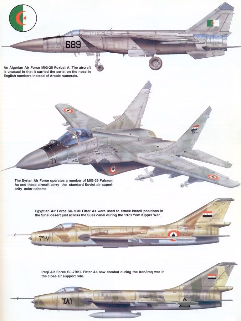 Từ năm 2017, Nga đã bắt đầu cung cấp cho Không quân Syria một số máy bay phản lực Su-24M2, nhưng kế hoạch mua MiG-29SMT và máy bay phản lực huấn luyện Yak-130 vẫn chưa thành hiện thực.