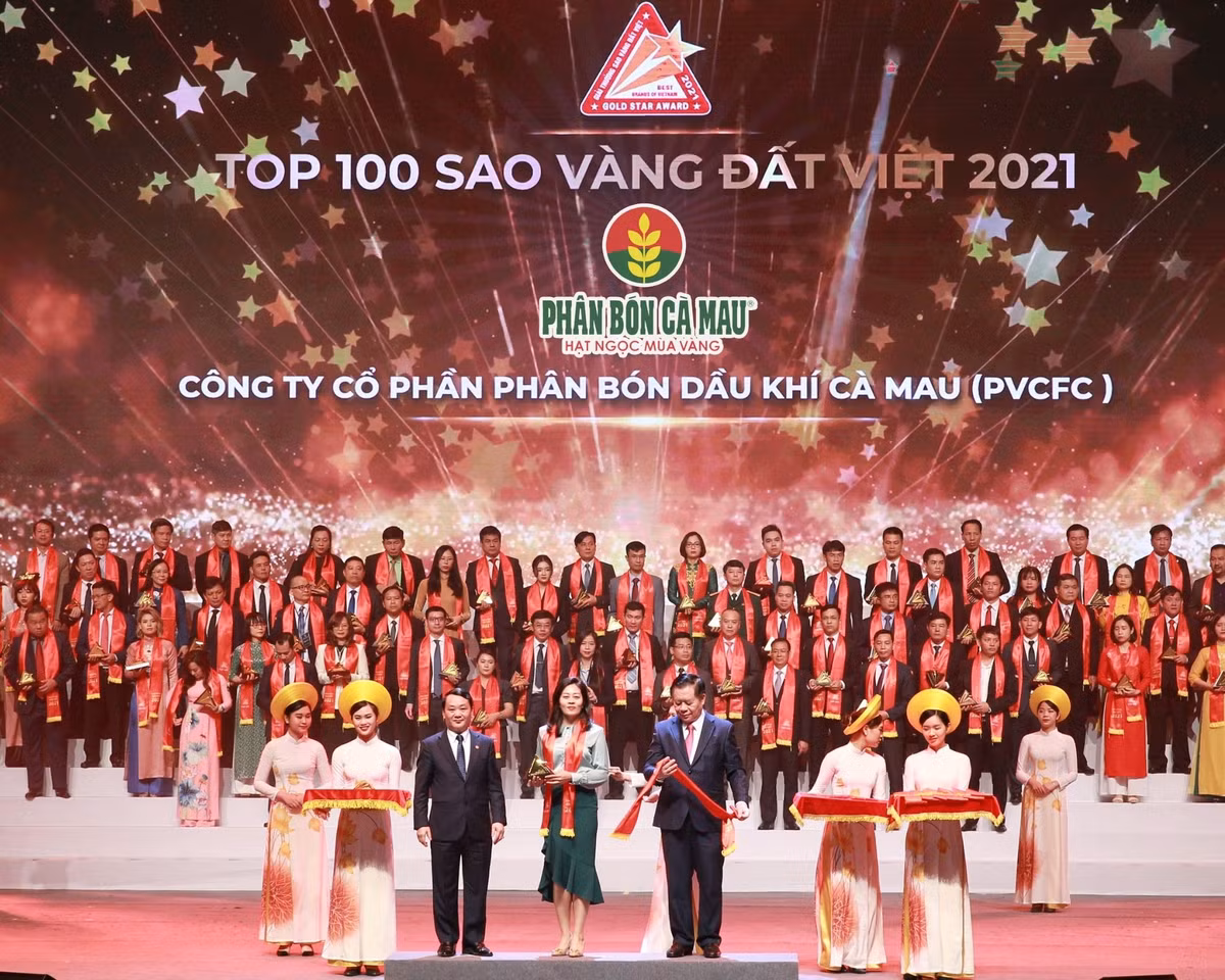 Phan bon Ca Mau nhan giai thuong Sao Vang Dat Viet