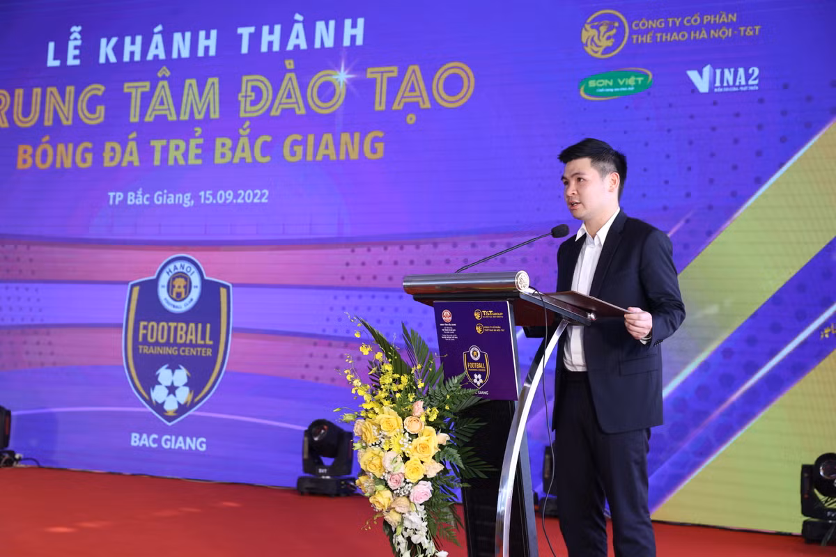 Hanoi FC khanh thanh trung tam dao tao bong da tre tai Tinh Bac Giang-Hinh-2