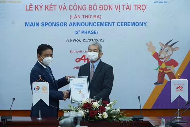 Tập đoàn Ajinomoto làm nhà tài trợ chính hạng cao nhất của SEA Games 31 - Hình 3 Tap doan Ajinomoto lam nha tai tro chinh hang cao nhat cua SEA Games 31-Hinh-3