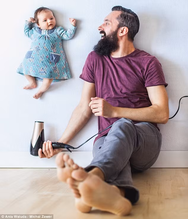 Vợ chồng Ania Waluda và Michal Zawer sống tại Ba Lan đã nảy ra ý tưởng thực hiện bộ ảnh chào mừng con gái Emilia chào đời.