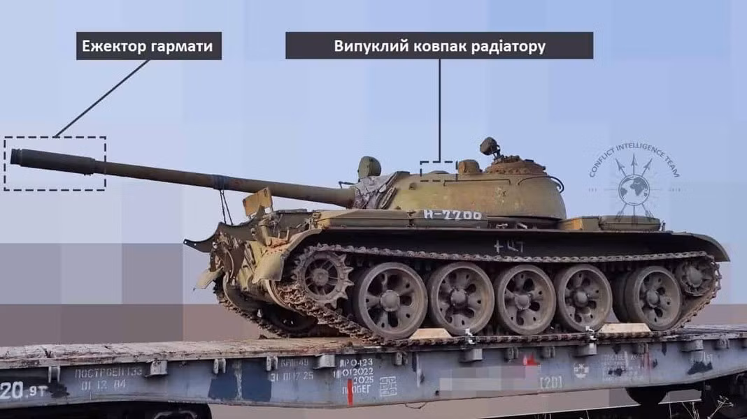 Theo ước đoán, phần lớn số xe tăng hạng trung T-54/55 đã rời khỏi thành phố Arsenyev - đây là nơi đặt căn cứ quân sự có tên Kho dự trữ thiết giáp trung tâm số 1295.