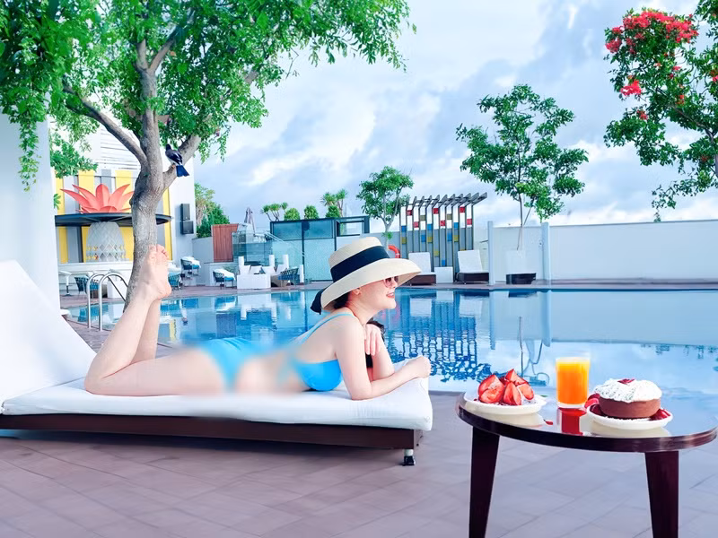 Những bức ảnh Vân Dung diện bikini luôn thu hút sự chú ý của người hâm mộ.