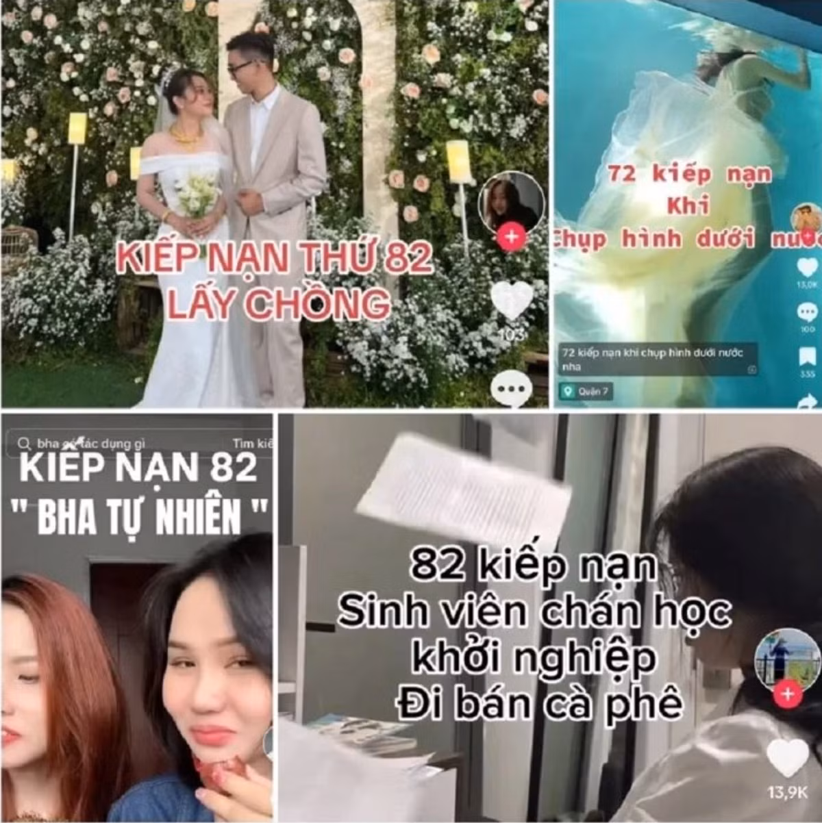 Cụm từ hot trend “kiếp nạn thứ 82” ra đời có thể từ sự liên tưởng đến bộ phim kinh điển Tây du ký. Cư dân mạng dùng cụm từ này miêu tả những tình huống oái oăm, khó xử hoặc bi hài. Tuy nhiên, họ nói về những "kiếp nạn" một cách dí dỏm, hài hước nhằm gây tiếng cười.