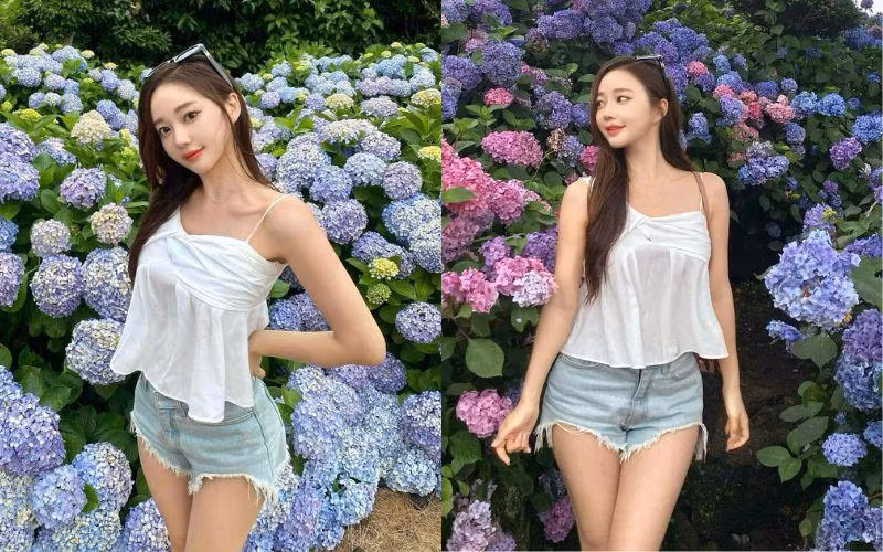 Hình ảnh của cô thường xuất hiện trên các diễn đàn mạng xã hội về các nữ tiếp viên hàng không xinh đẹp ở xứ sở Kim chi.