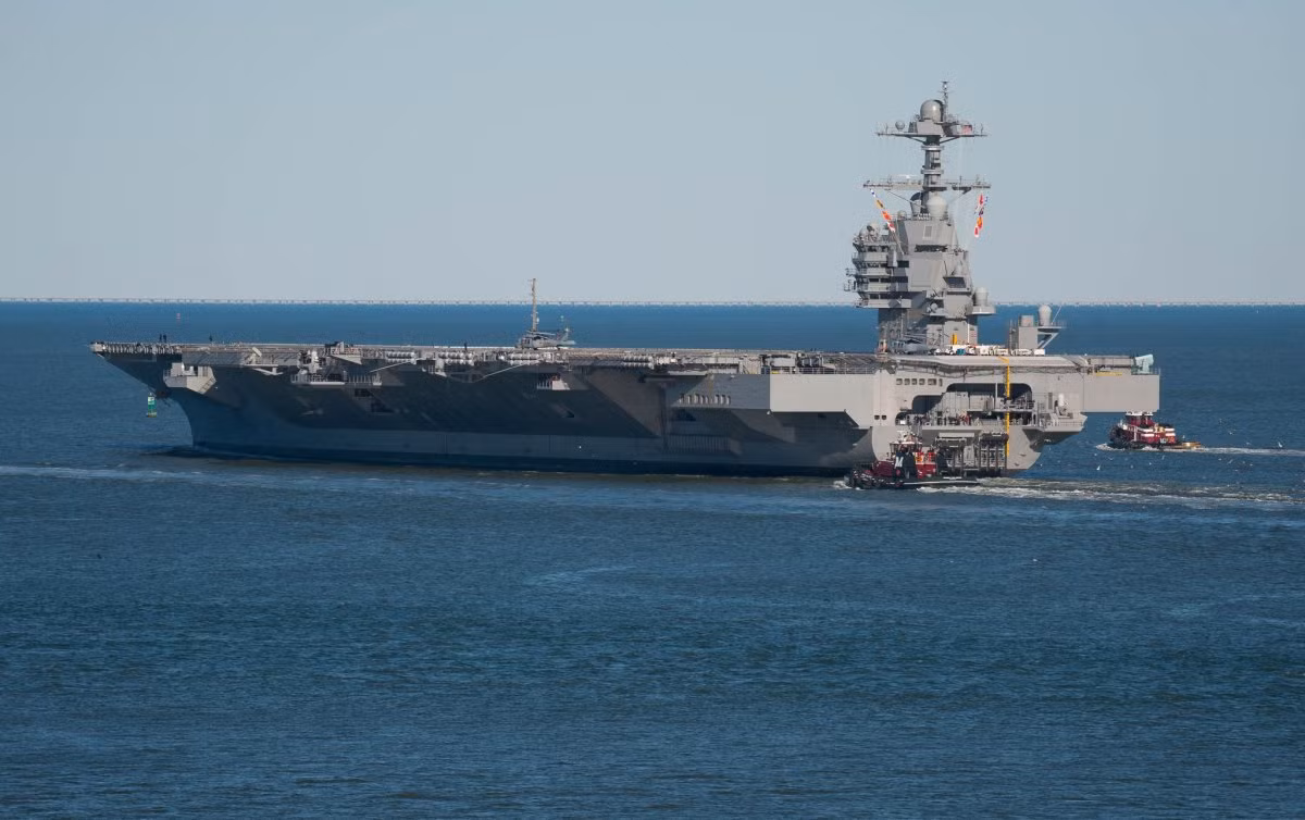 Tới tháng 7/2021, về cơ bản là tàu sân bay USS Gerald R. Ford sẽ được hoàn thiện hoàn toàn, sẵn sàng phục vụ cho việc tham chiến trên biển. Nguồn ảnh: USNavy.