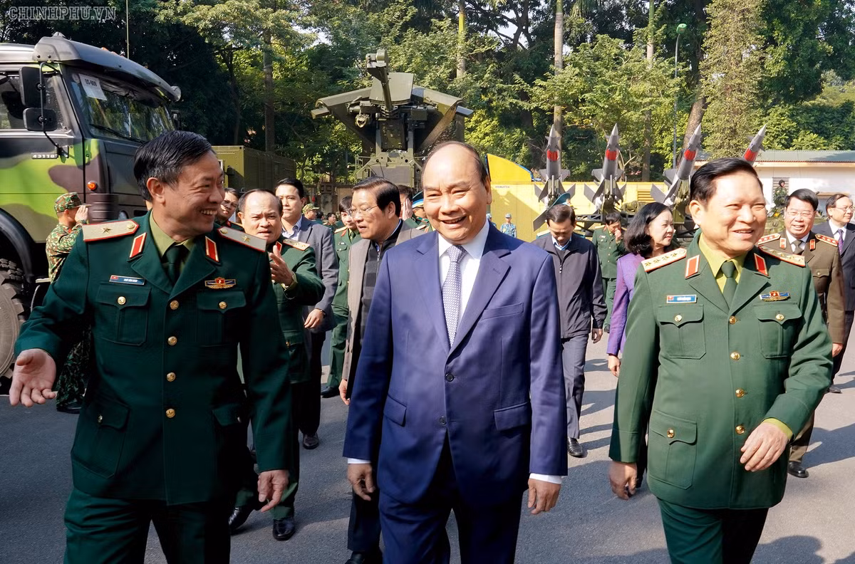 Thủ tướng Nguyễn Xuân Phúc tại Hội nghị Quân chính Toàn quân 2019. Nguồn ảnh: Tiền Phong.