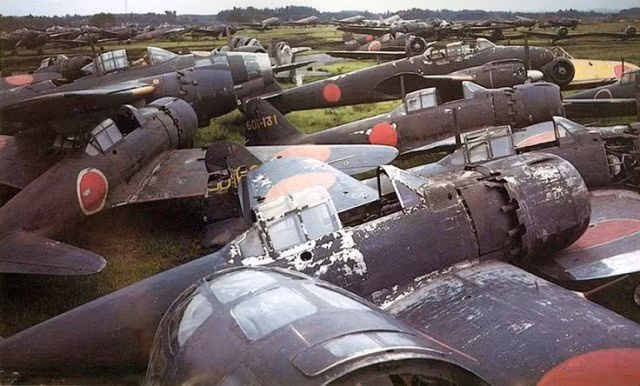 Các máy bay một thời từng thuộc lực lượng Không quân Hoàng gia Nhật Bản. Nguồn ảnh: Warhistory.