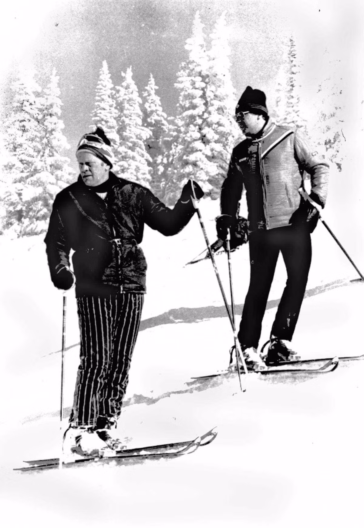 Tổng thống Gerald Ford thích đi nghỉ ở Colorado. Ông chủ Nhà Trắng này thường có đi trượt tuyết với gia đình ở Vail, Colorado. Ảnh chụp tháng 1/1974.