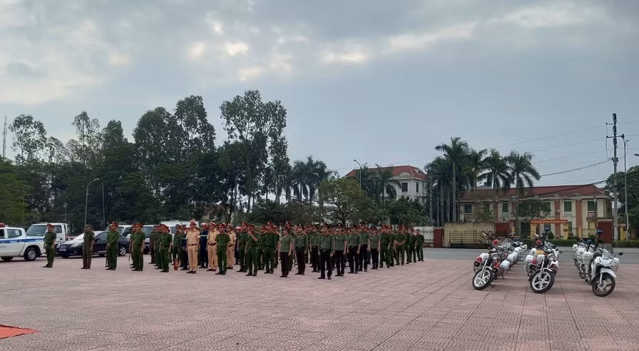 Công an huyện Ninh Giang tổ chức Lễ ra quân 
