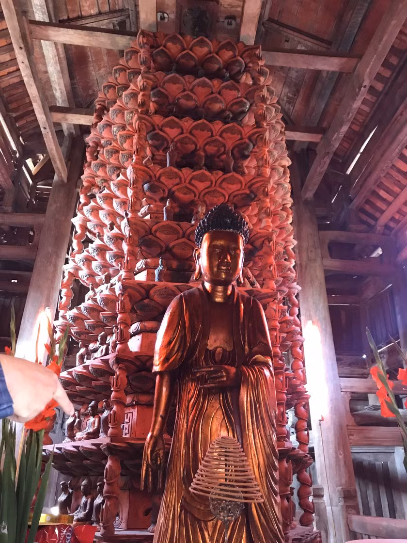 Cửu phẩm Liên hoa không chỉ mang thông điệp từ bi, vị tha, bác ái của đạo Phật mà còn thể hiện sự phát triển của dòng thiền Trúc Lâm Yên Tử ở nước ta. Ảnh: baophapluat.