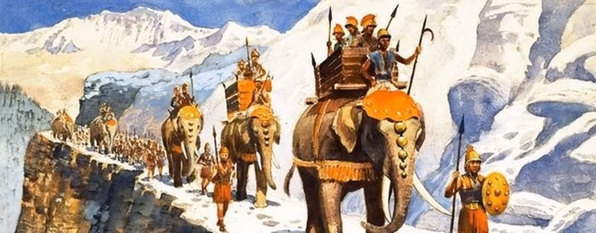 Tướng Hannibal đã cùng đội quân Carthage băng qua dãy núi Pyrenee, tiếp đến là dãy Alps - ranh giới tự nhiên tưởng chừng không thể vượt qua của La Mã với nhiều vùng đất khác ở châu Âu. Mục đích của vị tướng này là tiến đánh bất ngờ vào hậu phương của đế chế La Mã.